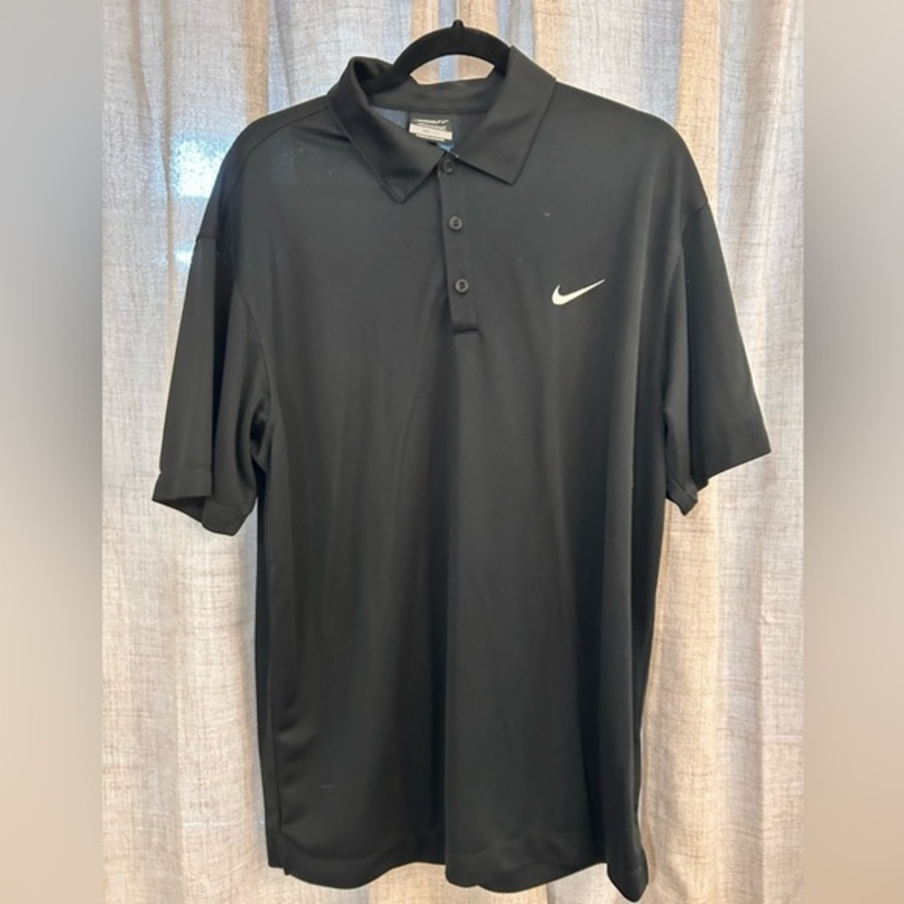 🫶🏼 Black Gold Nike Dri Fit Polo​